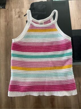 🌈OshKosh B'gosh Pastel Striped Knit Tank Top - 2T